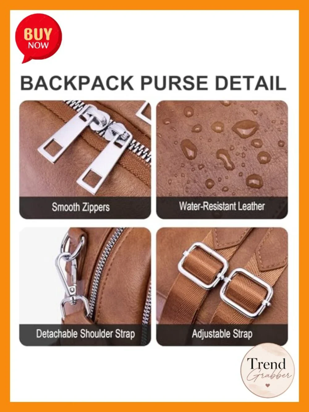 Mini Convertible Faux Leather Backpack Purse for Women Travel